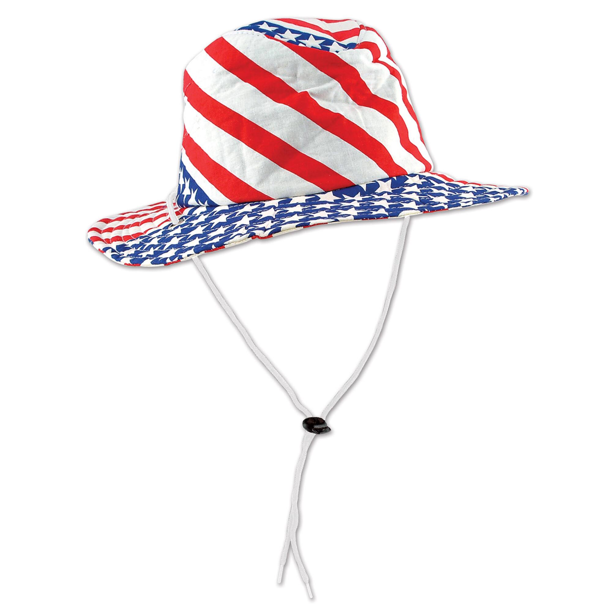 Beistle Red, White & Blue Patriotic Flag Cowboy Hat
